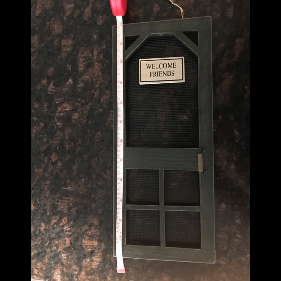 NWT Entry Door Sign- Wooden Screen Door with welcome friends sign. - Picture 6 of 6